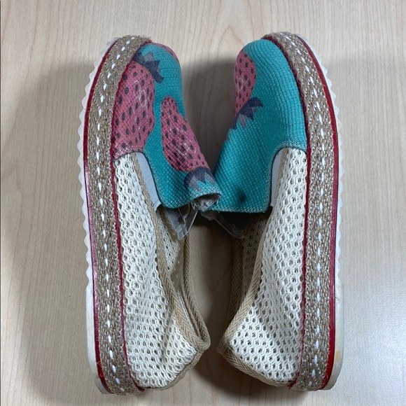 Goby Strawberry Print Espadrille Flats - Picture 6 of 8